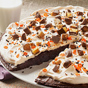 Bats & Bones Brownie Pizza